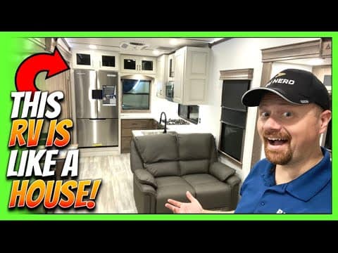 This luxury Alliance RV, the Paradigm 382RK, is like a house.