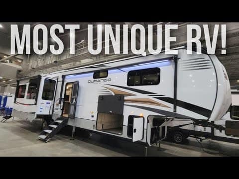 A KZ Durango Gold Fifth Wheel with the most unique floorplan.