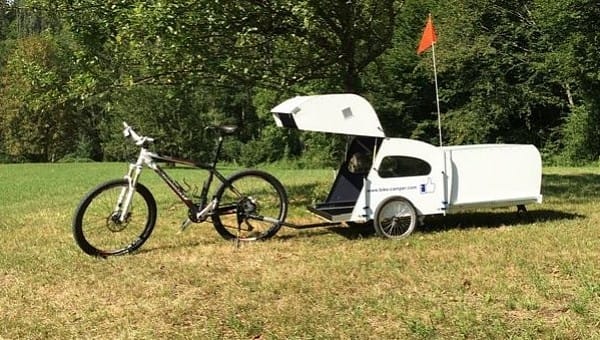 A Telescopic Bike Camper, perfect for Bikepackers who desire a Compact RV experience.