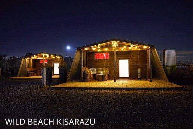 Experience glamping at the wild beach in Kisarazu, California - the perfect getaway for beach enthusiasts.