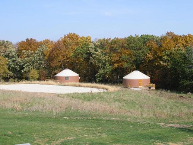 Two yurts available for campers at Pammel State Park for Memorial Day Weekend.