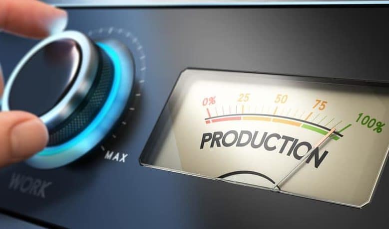A person in the RV sector is holding a production gauge.