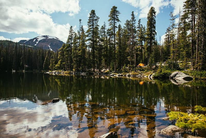 Increase in recreation demand for a lake surrounded by trees and mountains in British Columbia's provincial parks.