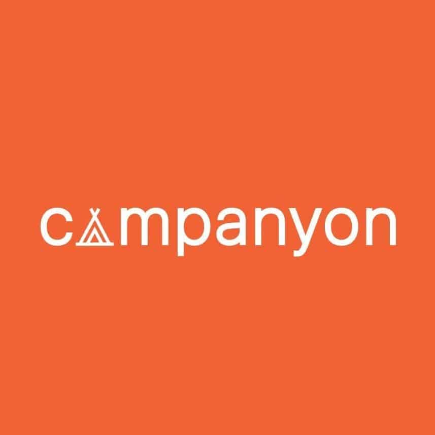 Campyon logo on an orange background featuring Campanyon Seals.