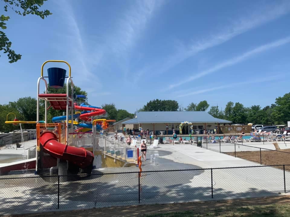 Yogi Bear's Jellystone Park, a water park with a slide and Multi-Million Dollar Upgrades for the playground.