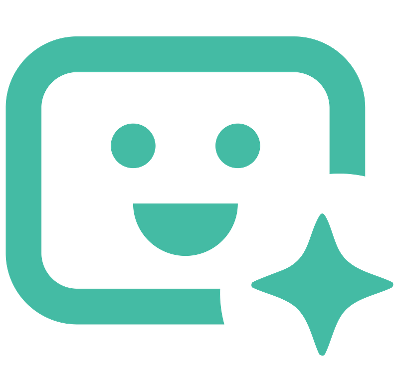 Smiling face with sparkling star